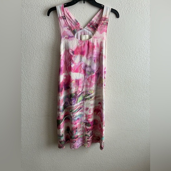 Cynthia Rowley 100% Silk Multicolors Abstract Dress 8 - Picture 7 of 16